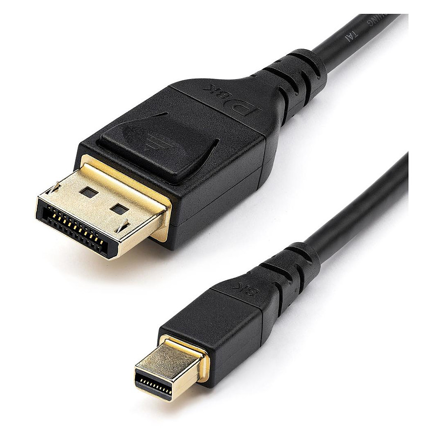 Câble DisplayPort StarTech.com Câble Mini DisplayPort mâle / DisplayPort 1.4 mâle 8K 60Hz ou 4K 120Hz - 1 m