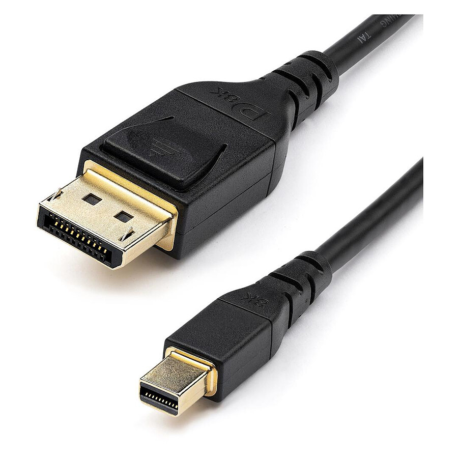 Câble DisplayPort StarTech.com Câble Mini DisplayPort mâle / DisplayPort 1.4 mâle 8K 60Hz ou 4K 120Hz - 2 m
