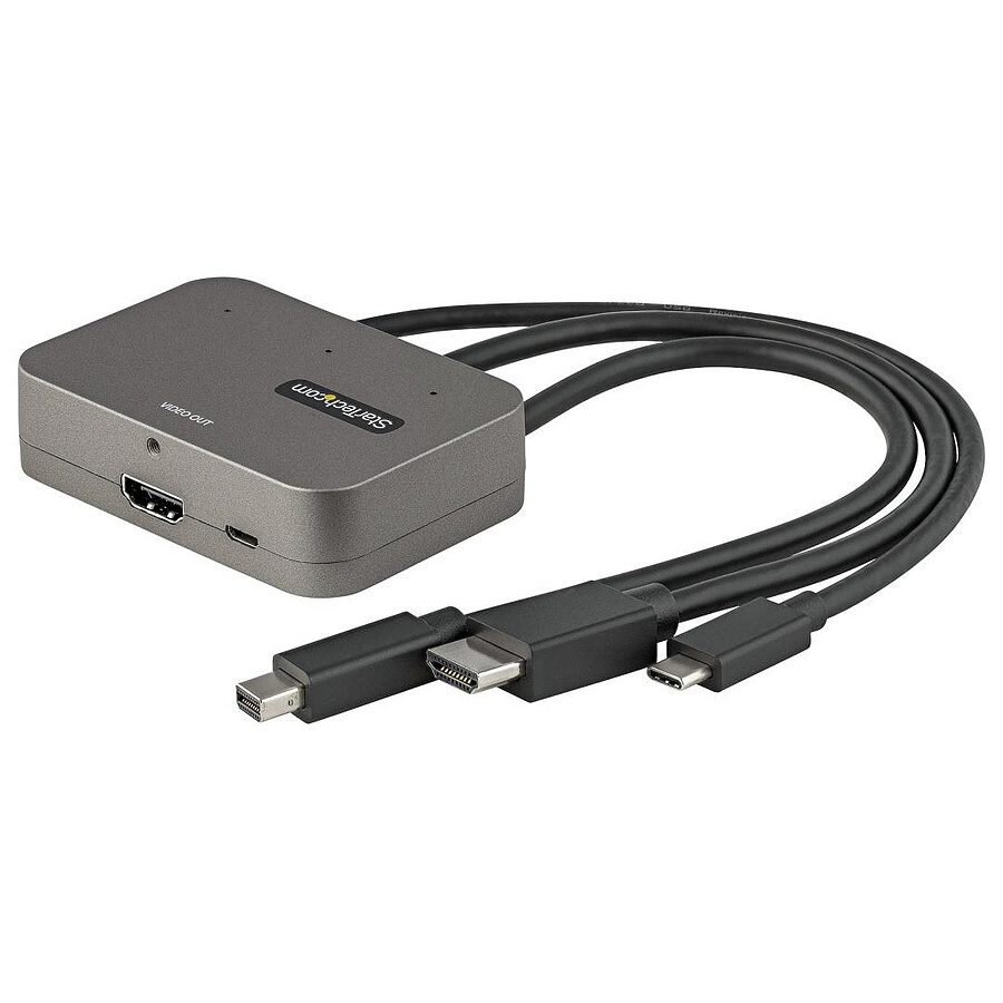 Câble DisplayPort StarTech.com Adaptateur MultiPorts 3-en-1 vers HDMI