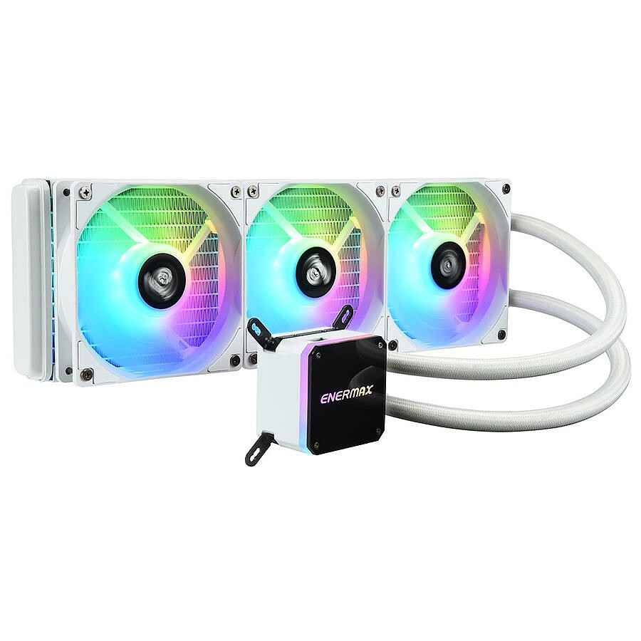 Refroidissement processeur Enermax Liqmax III 360 ARGB - Blanc