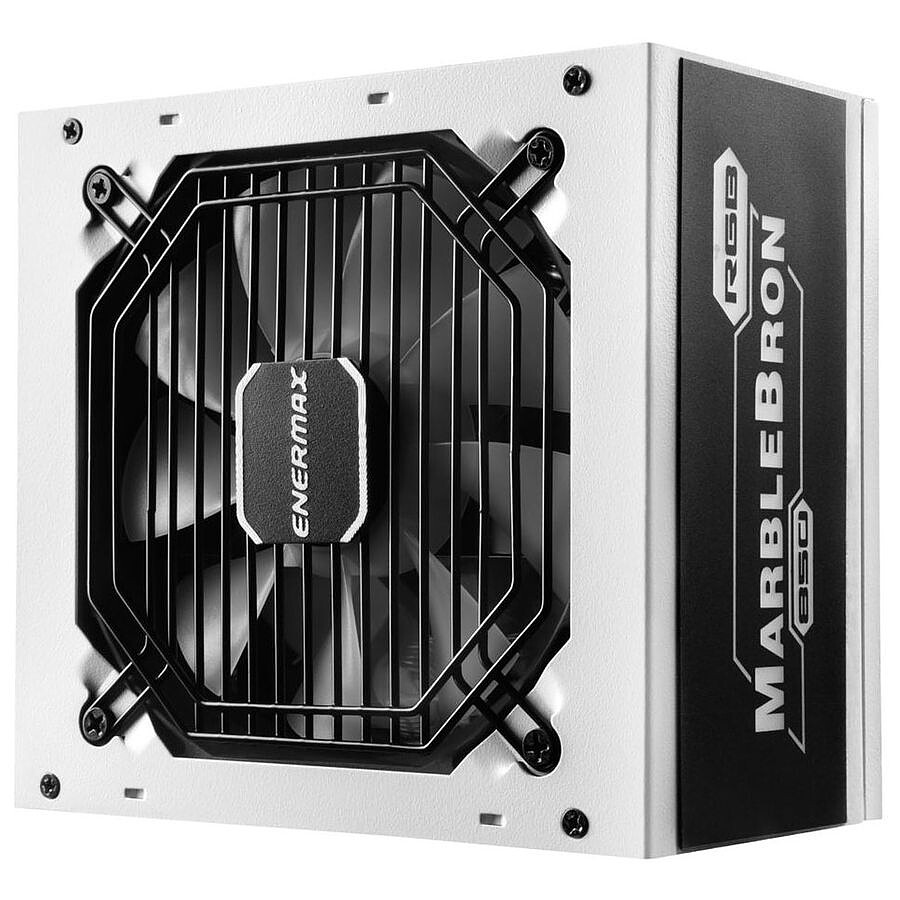 Alimentation PC Gaming ENERMAX MarbleBron 850W ARGB - 80 Plus Bronze - Semi-modulaire - Ventilateur 120mm
