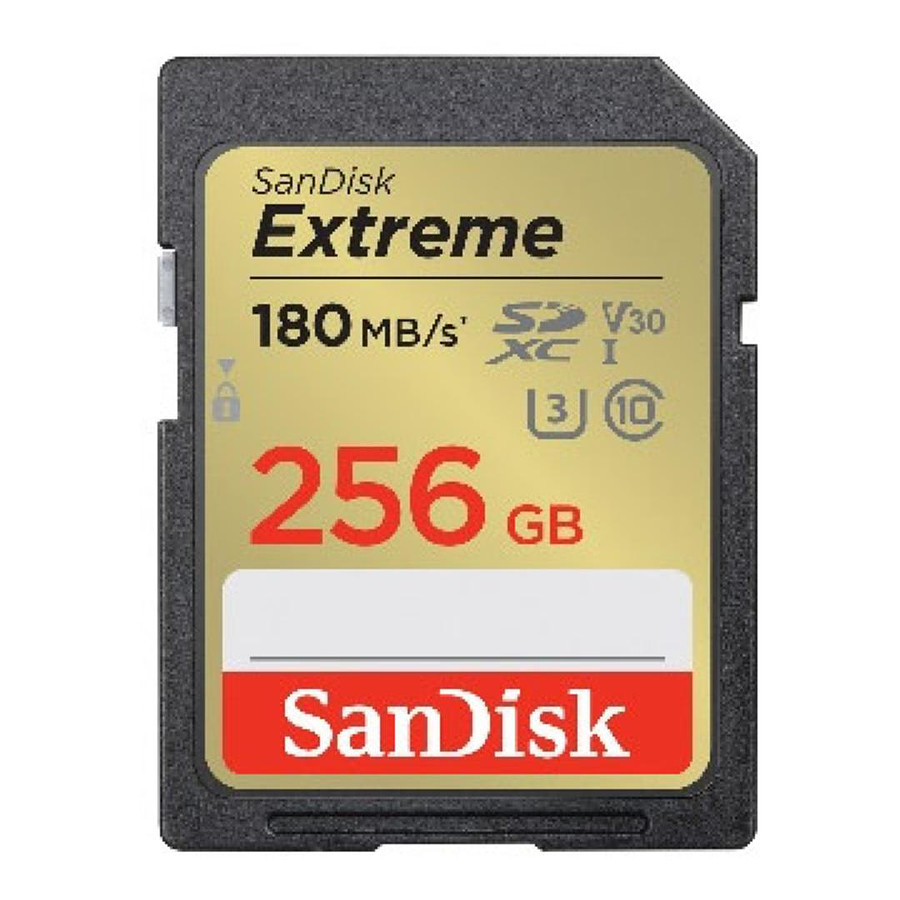 Carte mémoire SanDisk Extreme SDXC UHS-I  256 Go