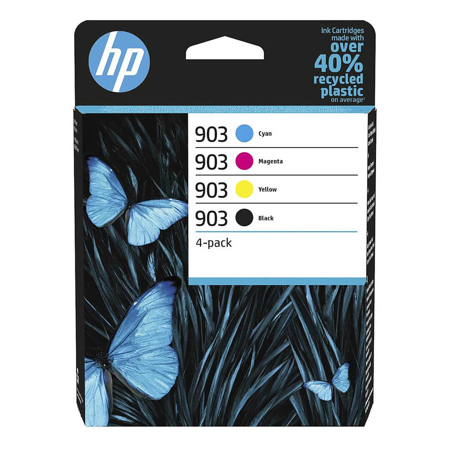 Cartouche d'encre HP 903 - Pack de 4 cartouches d'encre Noir/Cyan/Magenta/Jaune