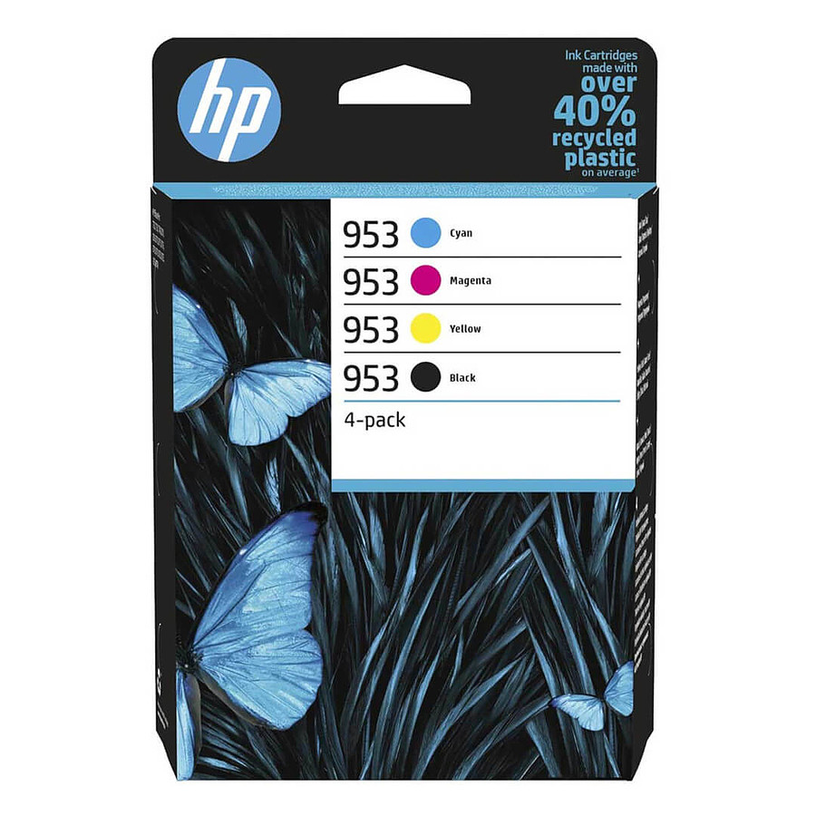 Cartouche d'encre HP 953 - Pack de 4 cartouches d'encre Noir/Cyan/Magenta/Jaune