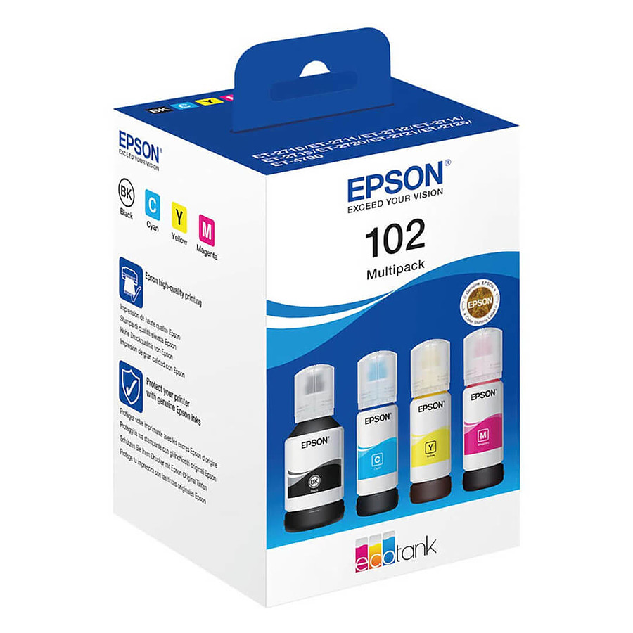 Cartouche d'encre Epson 102 EcoTank 4-colour Multipack