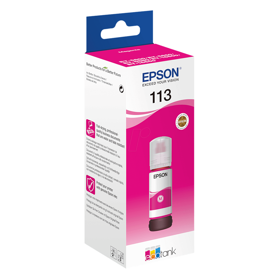 Cartouche d'encre Epson 113 EcoTank Pigment Magenta