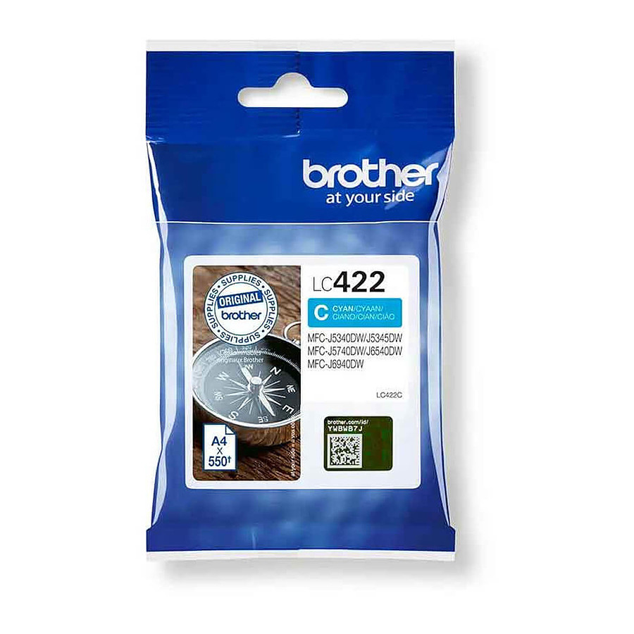 Cartouche d'encre Brother LC422C Cyan