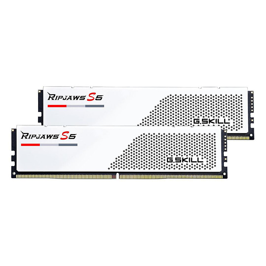 Mémoire G.Skill Ripjaws S5 White - 2 x 16 Go (32 Go) - DDR5 5600 MHz - CL28