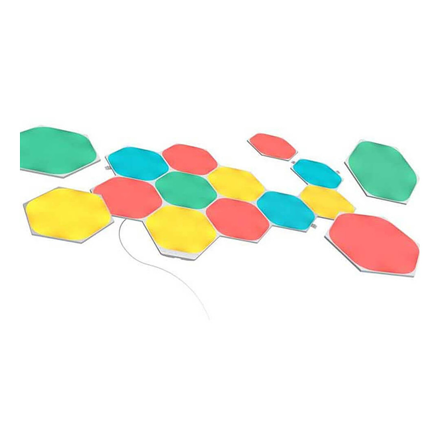 Lampe connectée Nanoleaf Shapes Hexagones Starter Kit (15 pièces)
