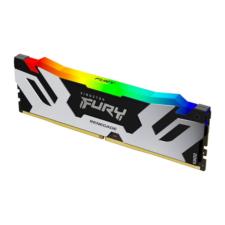Mémoire Kingston Fury Renegade RGB - 1 x 16 Go (16 Go) - DDR5 6400 MHz - CL32
