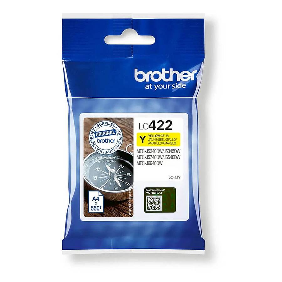 Cartouche d'encre Brother LC422Y Jaune
