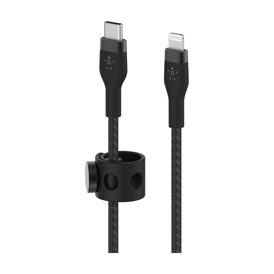 Câble USB Belkin Boost Charge Pro Flex Câble USB-C vers Lightning (noir) - 1 m
