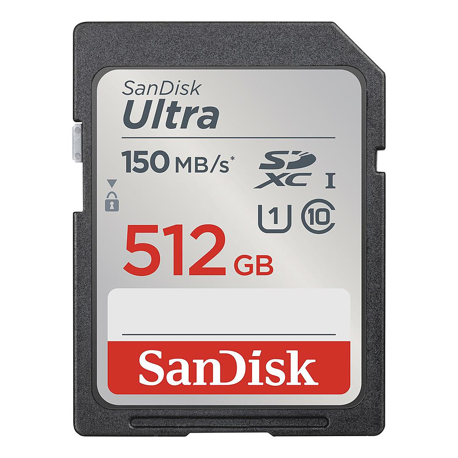 Carte mémoire SanDisk Ultra SDXC UHS-I U1 512 Go 150 Mo/s