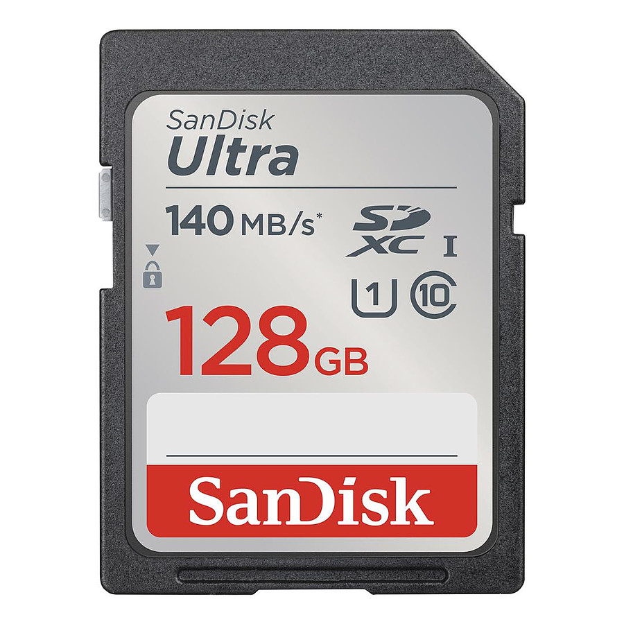 Carte mémoire SanDisk Ultra SDXC UHS-I U1 128 Go 140 Mo/s