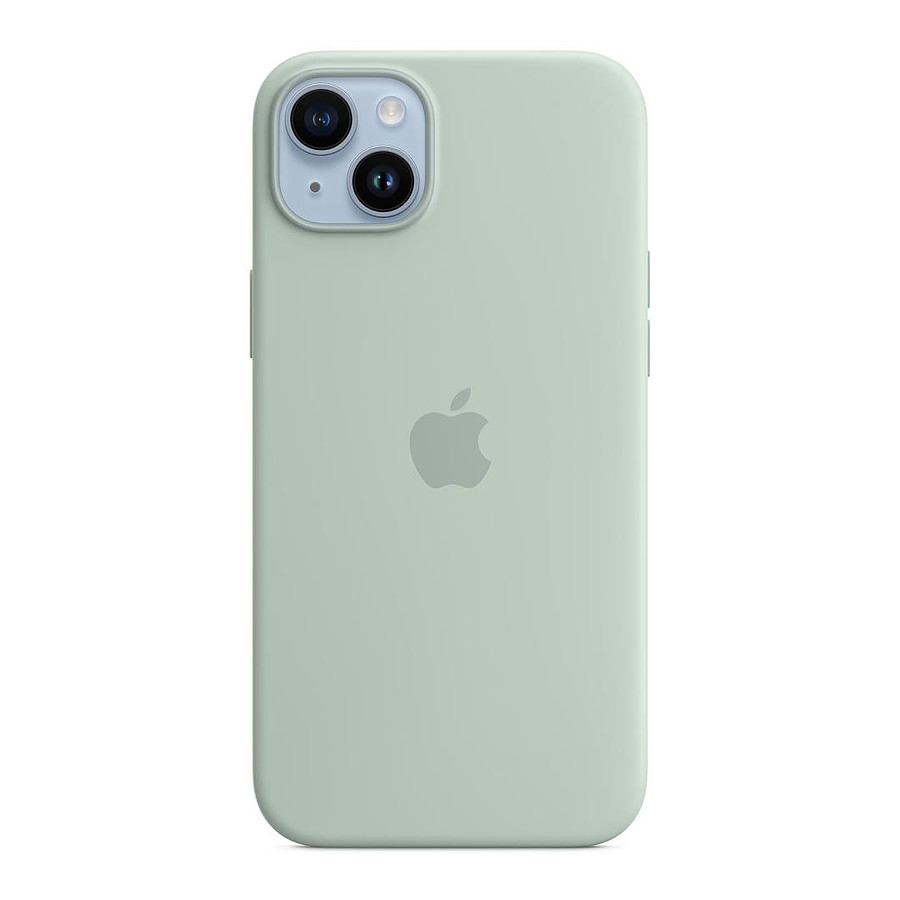 Coque et housse Apple Coque en silicone avec MagSafe pour iPhone 14 Plus - Bleu cactus