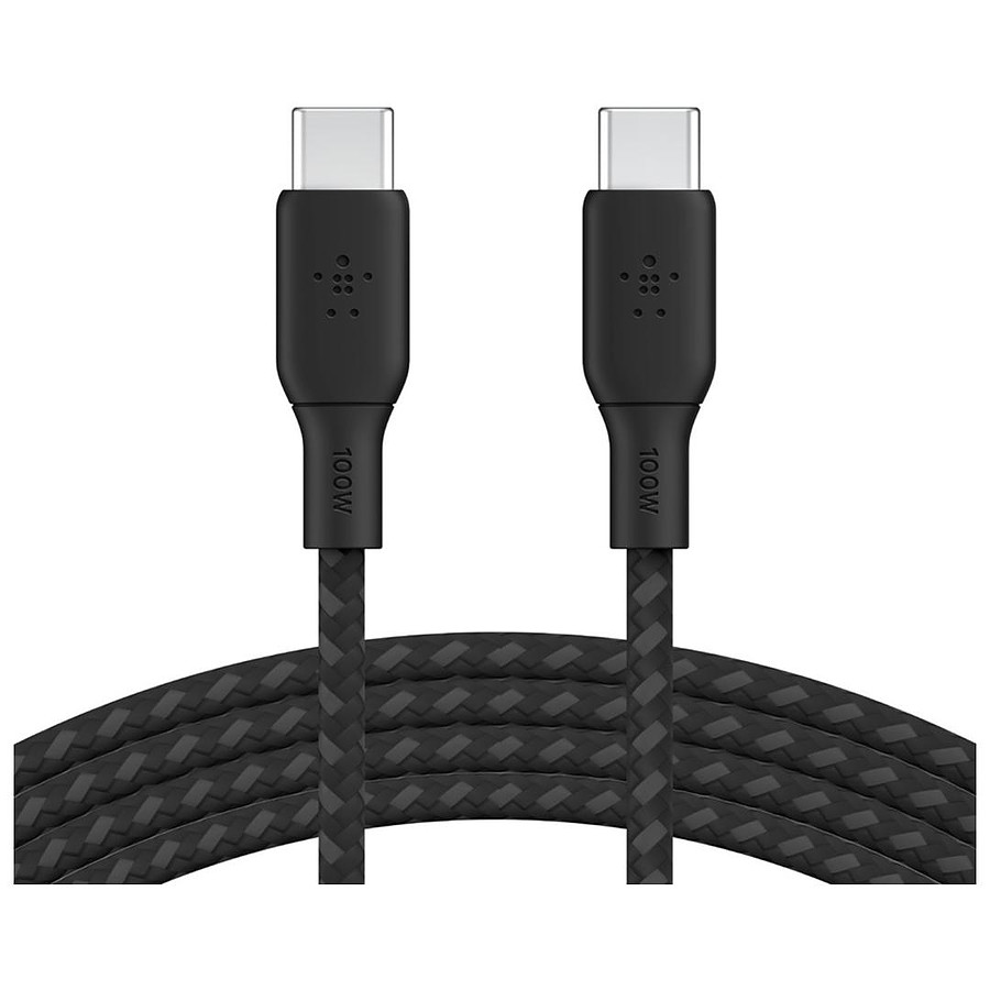 Câble USB Belkin Câble USB-C vers USB-C renforcé (noir) - 3 m