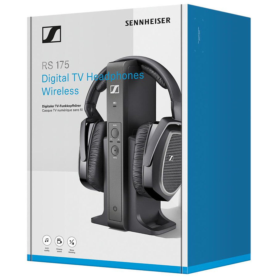 Sennheiser Écouteur Sans Fil pour TV / Hi-Fi Couleur Noir (RS120W)