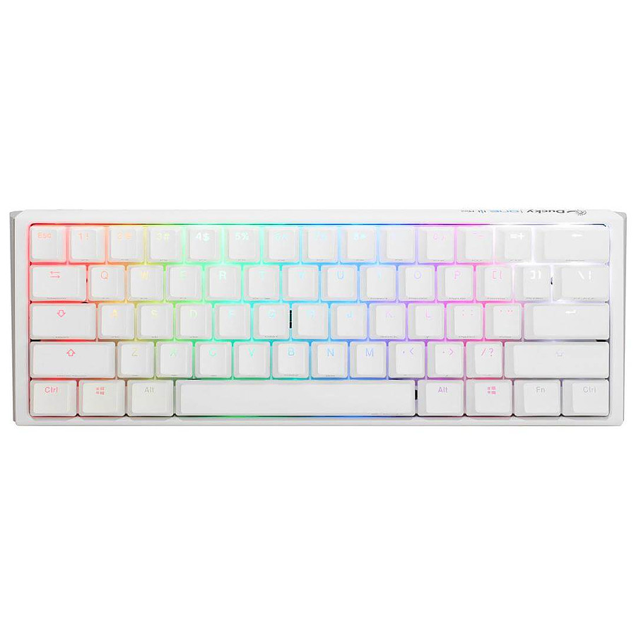 Clavier PC Ducky Channel One 3 Mini - White - Cherry MX Clear