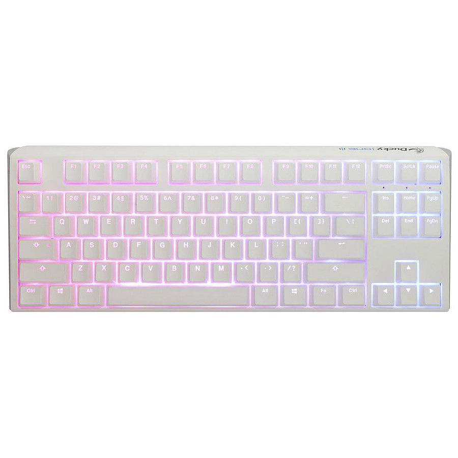 Clavier PC Ducky Channel One 3 TKL - White - Cherry MX Clear