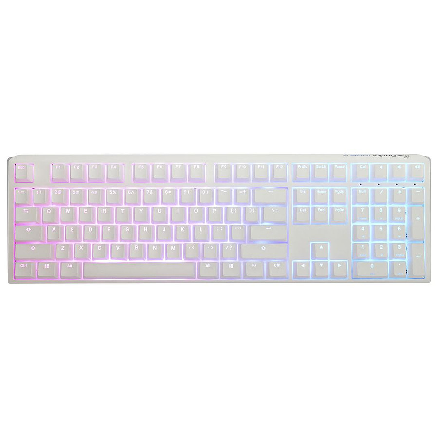 Clavier PC Ducky Channel One 3 - White - Cherry MX Blue