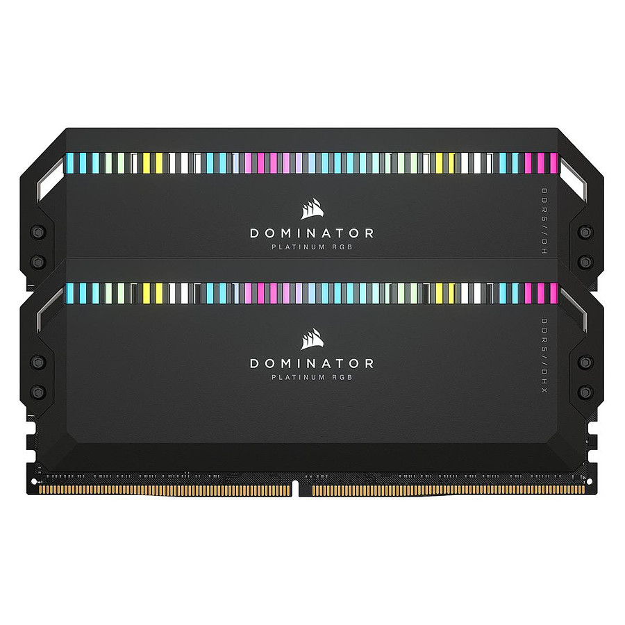 Mémoire Corsair Dominator Platinum RGB Black - 2 x 32 Go (64 Go) - DDR5 5600 MHz - CL40