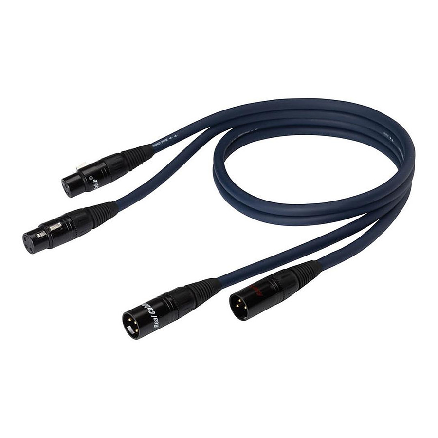Câble optique Real Cable XLR128-2 symétrique - 1 m
