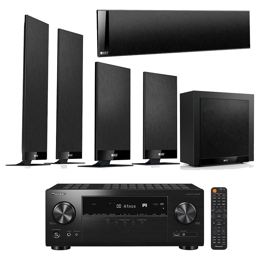 Ensemble Home-Cinéma Pioneer VSX-935 Noir + KEF T205