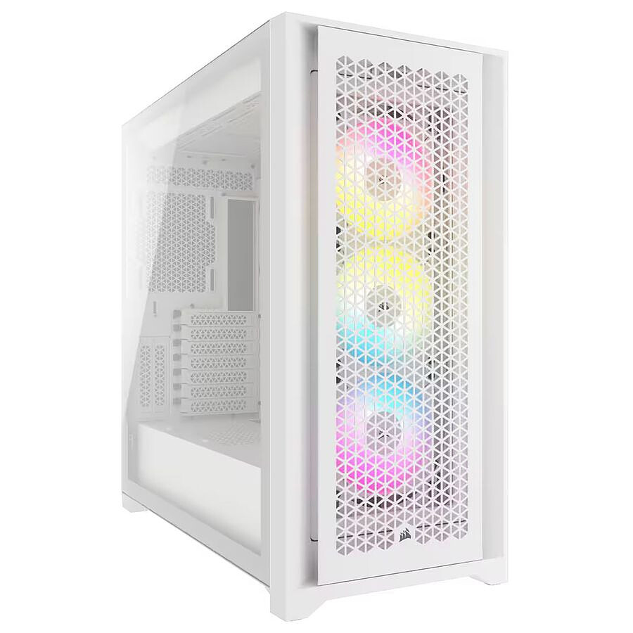 Boîtier PC Corsair iCUE 5000D RGB Airflow - Blanc