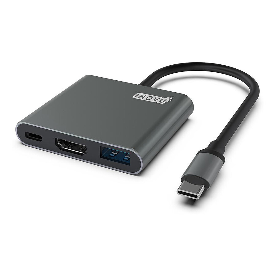 Câble USB INOVU Adaptateur USB-C vers HDMI et 2x USB