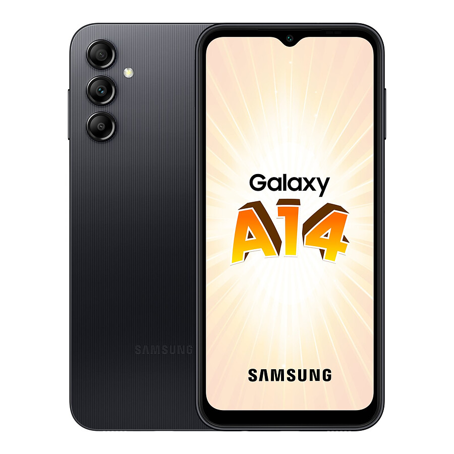 Smartphone reconditionné Samsung Galaxy A14 (Noir) - 64 Go - 4 Go · Reconditionné