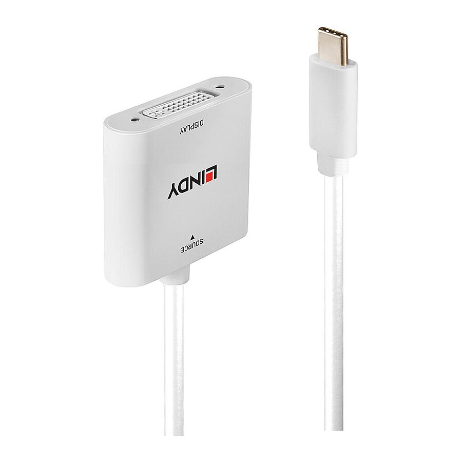 Câble USB Lindy Adaptateur USB-C / DVI-D 