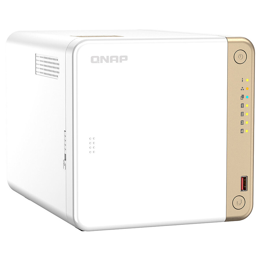 Serveur NAS 4 baies QNAP TS-464 avec 4 Go de RAM avec processeur Quad-Core  Intel Celeron N5105/N5095