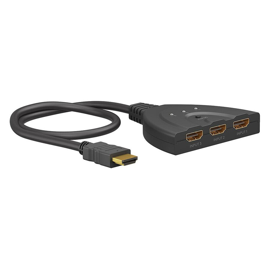 Câble HDMI Goobay Switch HDMI manuel 3 vers 1