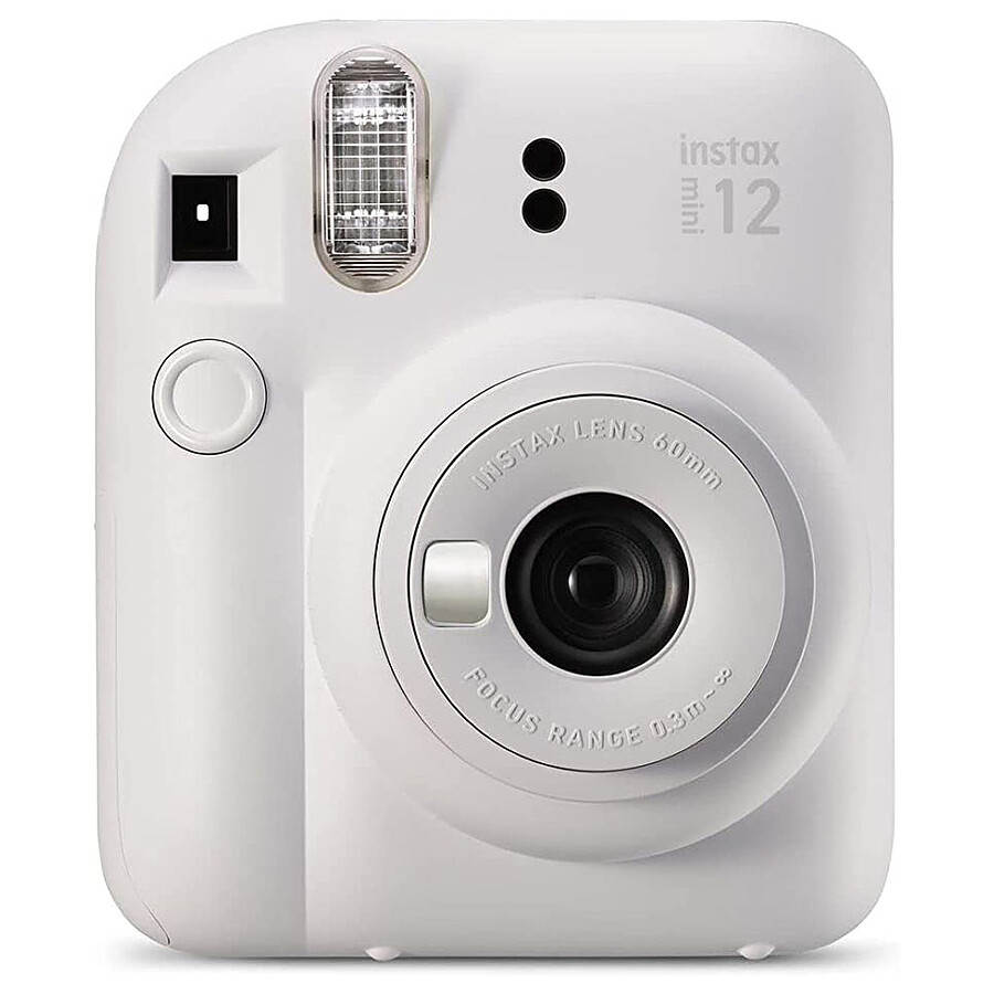Appareil photo compact ou bridge Fujifilm instax mini 12 Blanc - Pack iconique