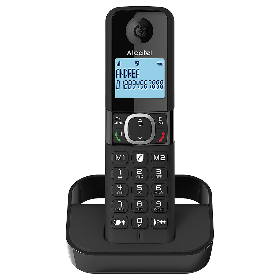 Téléphone fixe sans fil Alcatel F860 Solo Noir