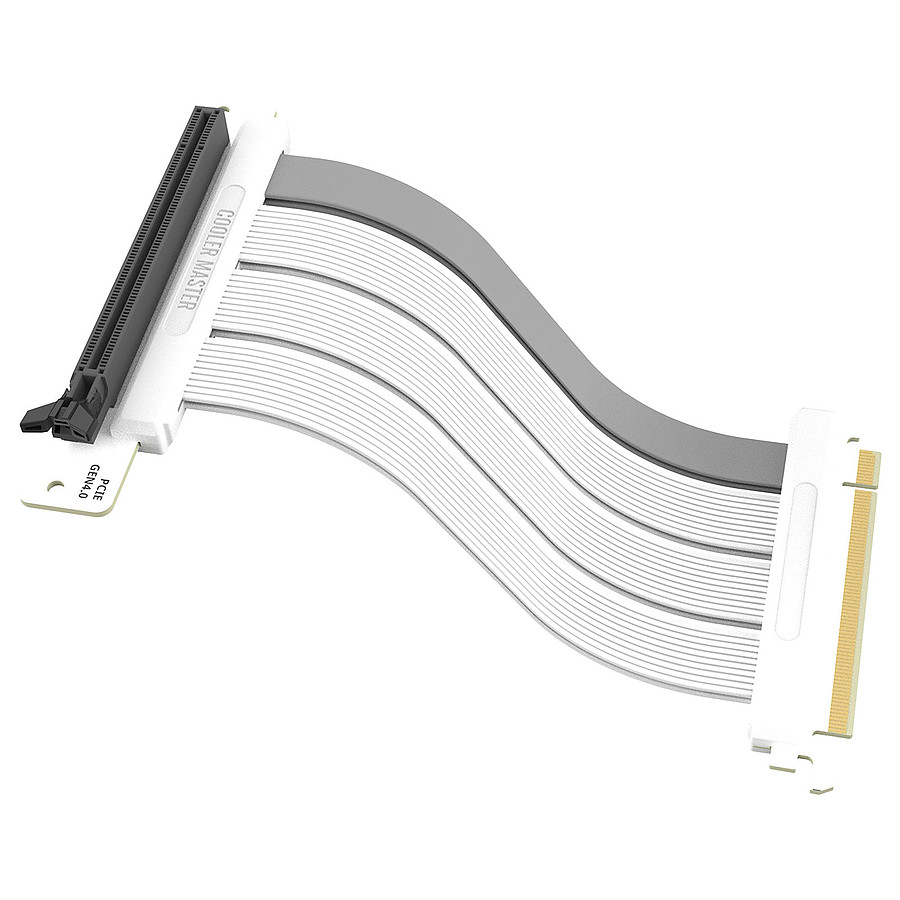 Accessoires divers boîtier Cooler Master MasterAccessory Riser Cable PCIe 4.0 x16 - 200mm - Blanc