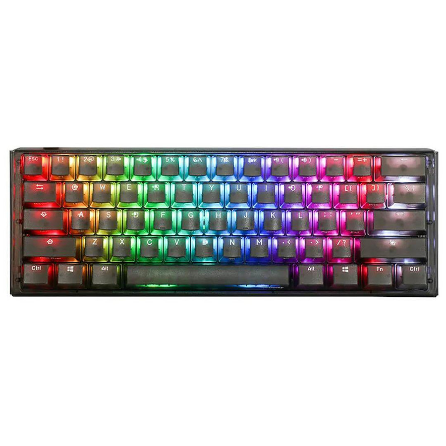 Clavier PC Ducky Channel One 3 Mini - Aura Black - Cherry MX Silent Red