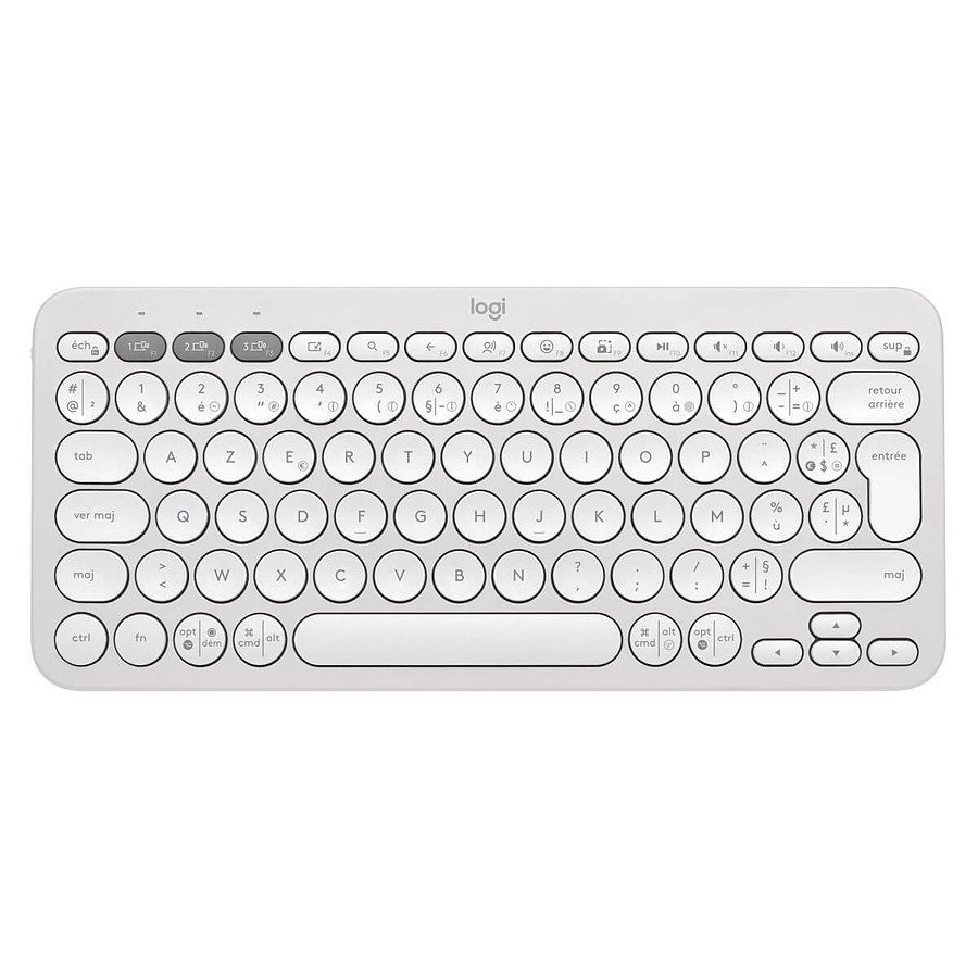 Clavier PC Logitech Pebble Keys 2 K380s - Blanc