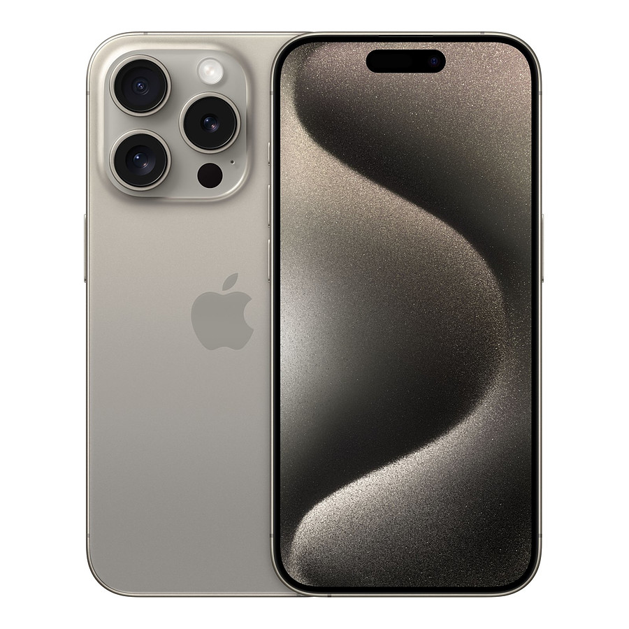 Smartphone reconditionné Apple iPhone 15 Pro (Titane naturel) - 1 To · Reconditionné