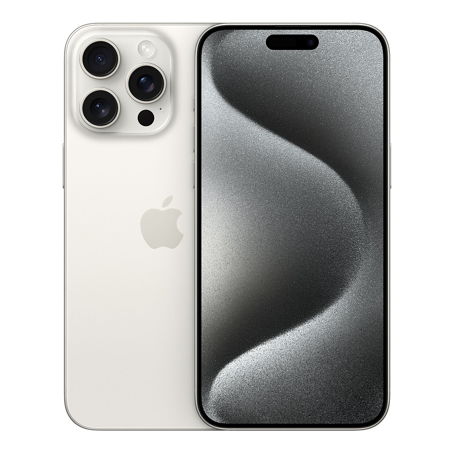 Smartphone reconditionné Apple iPhone 15 Pro Max (Titane blanc) - 256 Go · Reconditionné