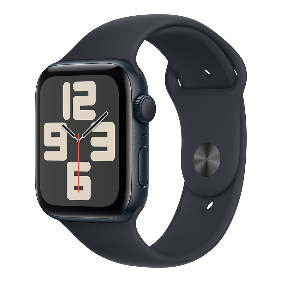 Montre connectée Apple Watch SE GPS (2023) (Minuit - Bracelet Sport Band Minuit ) - 44 mm - Taille S/M