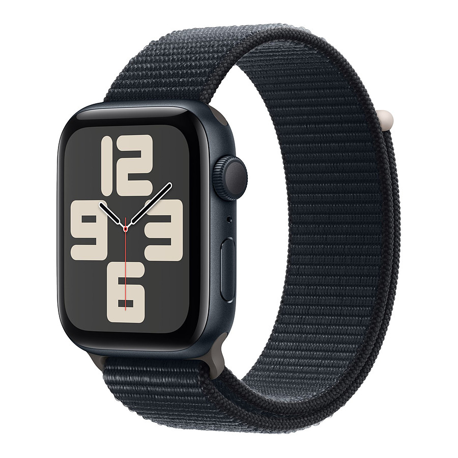 Montre connectée Apple Watch SE GPS (2023) (Minuit - Bracelet Sport Loop Minuit) - 44 mm