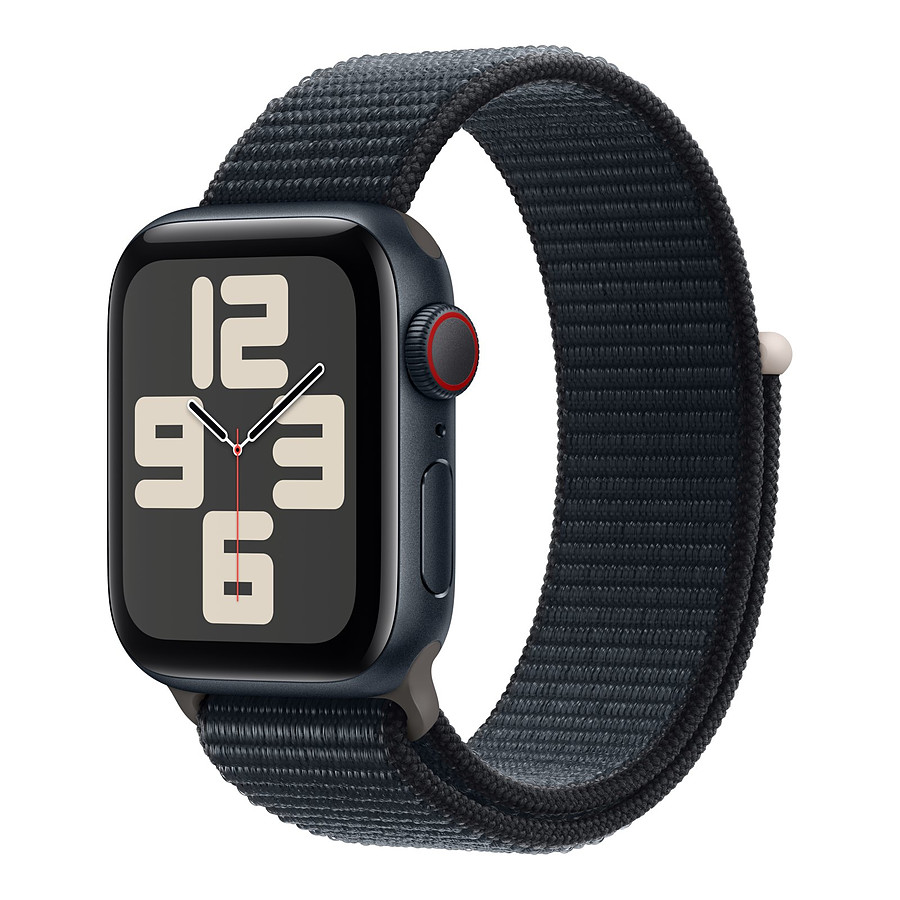 Montre connectée Apple Watch SE GPS + Cellular (2023) (Minuit - Bracelet Sport Loop Minuit ) - 40 mm