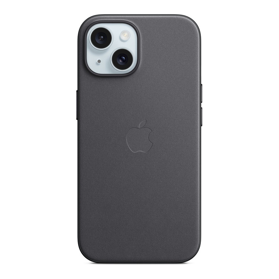Coque et housse Apple Coque en tissage fin avec MagSafe pour iPhone 15 - Noir