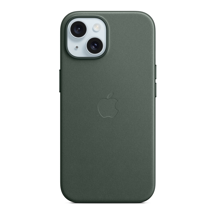 Coque et housse Apple Coque en tissage fin avec MagSafe pour iPhone 15 - Chêne vert