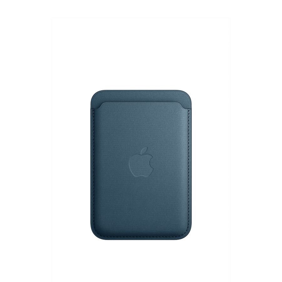 Coque et housse Apple Porte-cartes en tissage fin avec MagSafe pour Apple iPhone - Bleu Pacifique