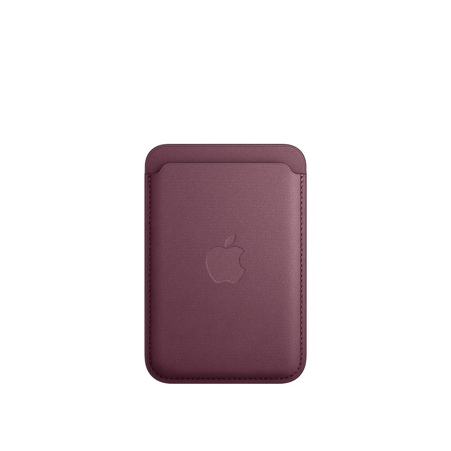 Coque et housse Apple Porte-cartes en tissage fin avec MagSafe pour Apple iPhone - Mûre