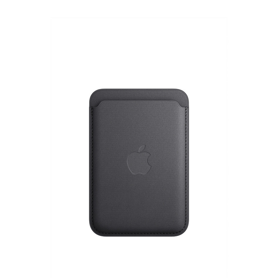 Coque et housse Apple Porte-cartes en tissage fin avec MagSafe pour Apple iPhone - Noir