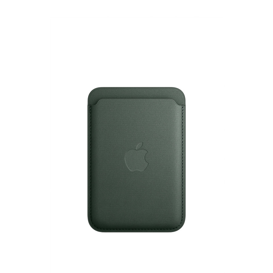 Coque et housse Apple Porte-cartes en tissage fin avec MagSafe pour Apple iPhone - Chêne vert