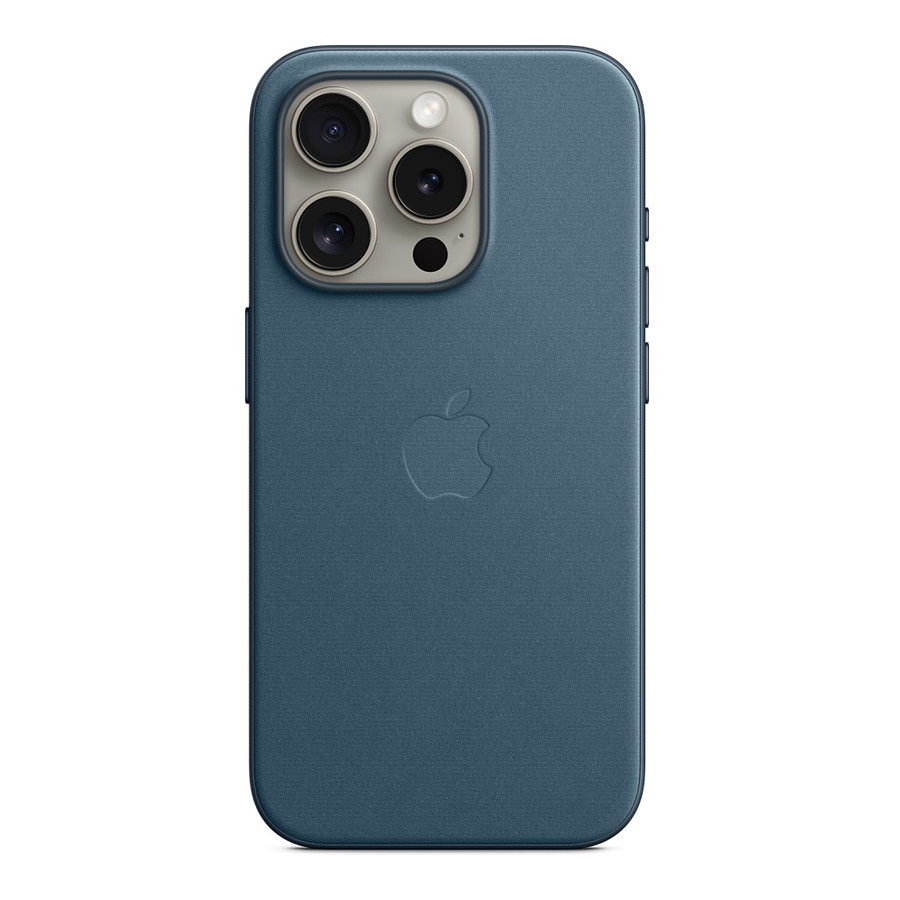 Coque et housse Apple Coque en tissage fin avec MagSafe pour iPhone 15 Pro - Bleu Pacifique